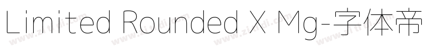 Limited Rounded X Mg字体转换